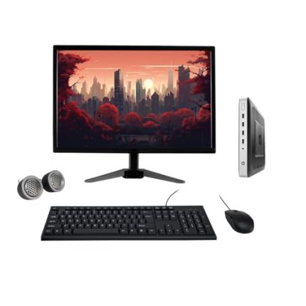 (Refurbished) HP T630 19" HD All-in-One Desktop Computer Set (AMD GX 420GI/ 8 GB DDR4 RAM/ 256 GB SSD/ 19" HD Monitor/KB & Mouse/Speakers/WiFi/Windows 10 Pro/MS Office)