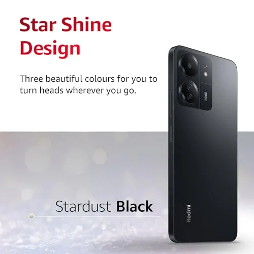 Redmi 13C (Stardust Black, 4GB RAM, 128GB Storage) | Powered by 4G Mediatek Helio G85 | 90Hz Display | 50MP AI Triple Camera - Image 3