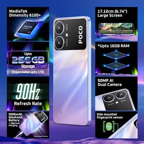 POCO M6 5G (Orion Blue, 6GB RAM, 128GB Storage) - Image 5