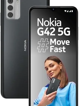 Nokia G42 5G | Snapdragon® 480+ 5G | 50MP Triple AI Camera | 11GB RAM (6GB RAM + 5GB Virtual RAM) | 128GB Storage | 5000mAh Battery | 2 Years Android Upgrades | 20W Charger Included | So Grey
