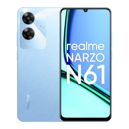 realme NARZO N61 (Voyage Blue,6GB RAM+128GB Storage) 90Hz Eye Comfort Display | IP54 Dust & Water Resistance | 48-Month Fluency | Charger in The Box