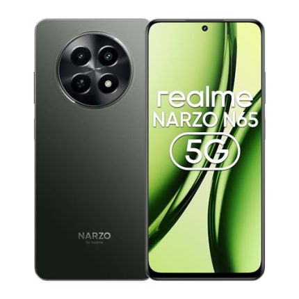 realme NARZO N65 5G (Deep Green 6GB RAM, 128GB Storage) India's 1st D6300 5G Chipset | Ultra Slim Design | 120Hz Eye Comfort Display | 50MP AI Camera| Charger in The Box