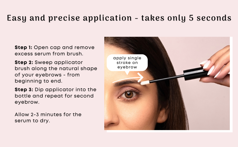 how to apply eyebrow serum