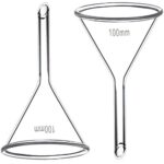 100mm Glass Funnel, Short Stem, Borosilicate Glass, Heavy Wall, Karter Scientific 213V12 (Pack of 2)