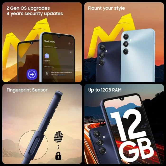 Samsung Galaxy M14 4G (Arctic Blue,4GB,64GB) | 50MP Triple Cam | 5000mAh Battery | Snapdragon 680 Processor | 2 Gen. OS Upgrade & 4 Year Security Update | 8GB RAM with RAM Plus | Without Charger - Image 4