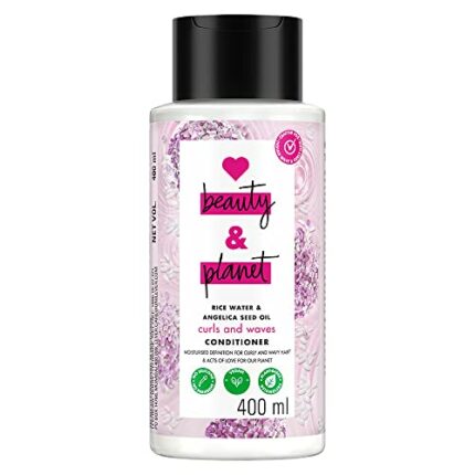 Love Beauty And Planet Rice Water & Angelica Seed Oil Silicone-Free Curl & Waves Conditioner|| No Parabens|| No Dyes|| Angelica Essential Oil|| 400ml