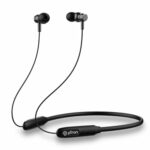 pTron Tangent Flex Bluetooth 5.3 Wireless In-Ear Headphone with Mic, 38Hrs Playtime, 13mm Driver, Dual Device Pairing Wireless Neckband, Type-C Charge, Magnetic Buds & IPX5 Water Resistant(Matt Black)