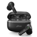 pTron Zenbuds X1 TWS Earbuds-4 QuadPro Mics, 3D AudioScape, In-Ear Sensor, 40hrs Playtime, TruTalk AI-ENC Calls, 40ms Movie/Music Modes, BT5.3, Type-C Fast Charging, & IPX5 Water Resistant (Jet Black)