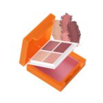 Swiss Beauty Craze 2 in 1 Eyeshadow and Blusher Palette with mirror | With Matte and Shimmer highly pigmented Shades | Shade- Rose Party, 7g