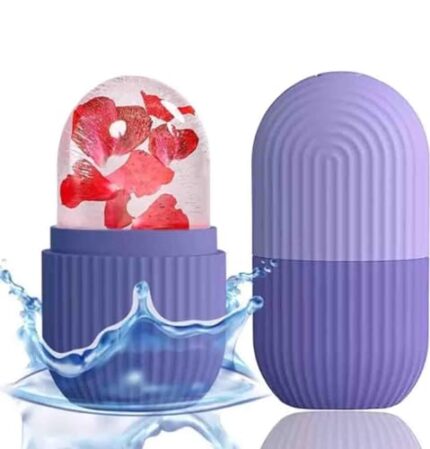 Ice Face Roller Silicone Facial Cube for Eyes Neck Massage Remove Dark Circle Pore Shrink Face Beauty Skin Care Ice Mould Kitchen Tools