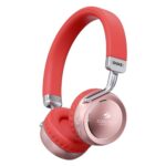 ZEBRONICS DUKE 2 Wireless Headphone, Supports Bluetooth, Dual Pairing, Deep Bass, up to 60h Battery Backup, AUX, Environmental Noise Cancellation, Gaming Mode, Now with Type C Charging (Red )