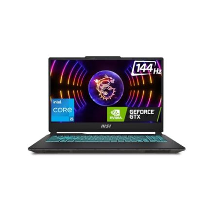 MSI Cyborg 15, Intel 12th Gen. i5-12450H, 40CM FHD 144Hz Gaming Laptop (8GBx2/512GB NVMe SSD/Windows 11 Home/Nvidia GeForce RTX 2050, GDDR6 4GB/Black/1.98Kg), A12UCX-264IN