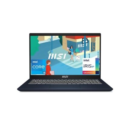 MSI Modern 15, Intel 13th Gen. i5-1335U, 40CM FHD 60Hz Laptop (8GB/512GB NVMe SSD/Windows 11 Home/Iris Xe Graphics/Star Blue/1.7Kg), B13M-291IN