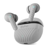 pTron Bassbuds Bliss TWS Earbuds with 4 QuadPro Mics, 3D AudioScape, TruTalk ENC Calls, 40H Playtime, 50ms Low-Latency Game/Music Modes, BT5.3, Type C Fast Charging & IPX5 Water Resistant (Grey)