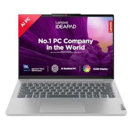 Lenovo IdeaPad Slim 5 Intel Core Ultra 5 125H Built-in AI 14" (35.5cm) WUXGA-OLED 400Nits Thin & Light Laptop (16GB/1TB SSD/Win 11/Office 21/FHD+IR Camera/Alexa/3 Mon GamePass/Grey/1.4Kg), 83DA003GIN