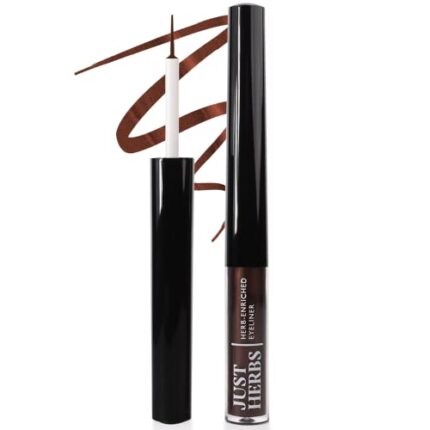 Just Herbs Eyeliner Waterproof and Smudge Proof, Long Lasting Eyeliners 2.5g (Nutty Brown)