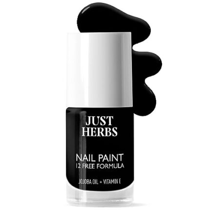 Just Herbs Nail Polish 12 Chemical Free Formula Quick Dry, Glossy Finish and Long Lasting Nail Paints