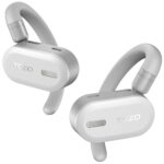 TOZO O2 True Open Ear Wireless Headphones Lightweight with Multi-Angle Adjustment, Bluetooth 5.3 Earbuds with Dual-Axis Design for Long-Lasting Comfort, Crystal-Clear Calls for Driving, White