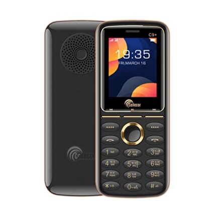 CELLECOR C9+ Dual Sim Feature Phone 1000 mAH Battery with Vibration, Torch Light, Wireless FM (1.8" Display, Black)