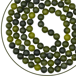 Green Jade Crystal Japa Mala Bead Necklace