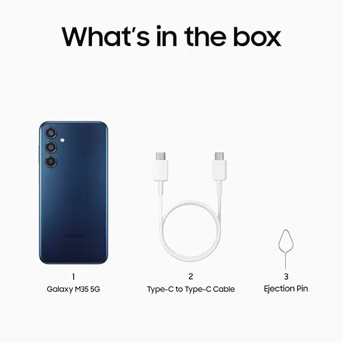 Samsung Galaxy M35 5G (Moonlight Blue,6GB RAM,128GB Storage)| Corning Gorilla Glass Victus+| AnTuTu Score 595K+ | Vapour Cooling Chamber | 6000mAh Battery | 120Hz Super AMOLED Display| Without Charger - Image 6