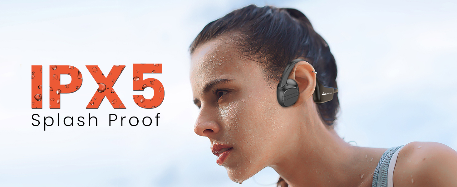 Sweatprrof & Splashproof Bone Conduction Earphone