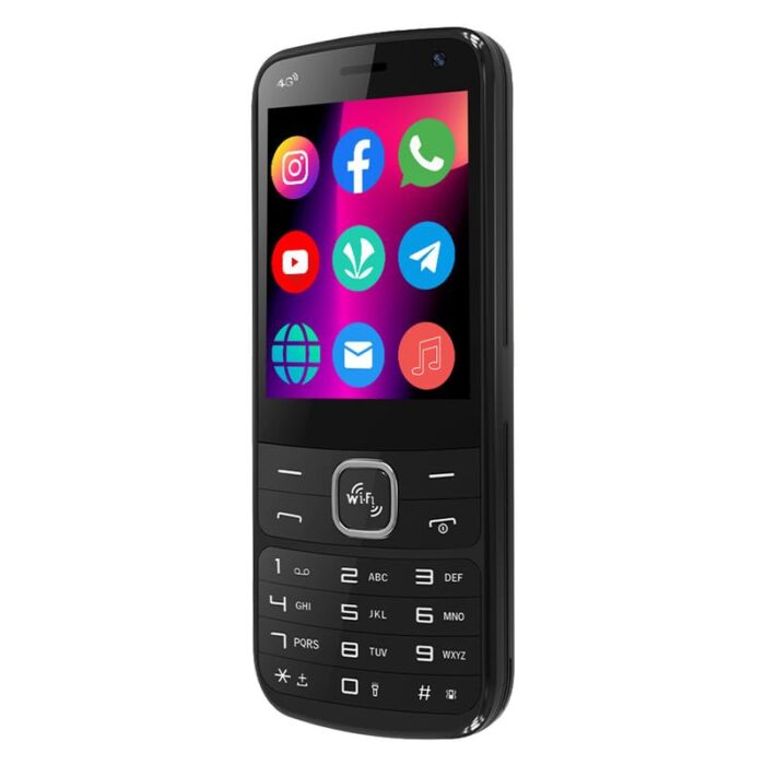 IKALL K333 4G Touch & Type Android Keypad Mobile | WiFi & 4G Sim Support | 2.8 Inch HD+ Display, 2GB Ram 16GB Storage | 11 Pre-Installed including WhatsApp, Facebook, YouTube and Instagram-Raven Black - Image 3