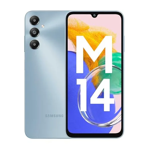 Samsung Galaxy M14 4G (Arctic Blue,4GB,64GB) | 50MP Triple Cam | 5000mAh Battery | Snapdragon 680 Processor | 2 Gen. OS Upgrade & 4 Year Security Update | 8GB RAM with RAM Plus | Without Charger - Image 2