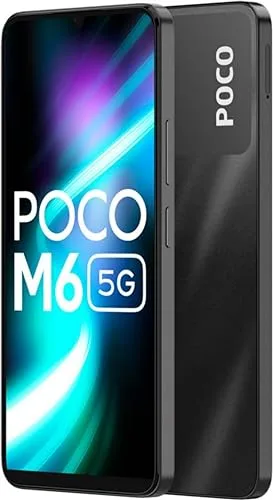 POCO M6 5G (Galactic Black, 4GB RAM, 128GB Storage) | MediaTek Dimensity 6100+ 5G Processor | 5000 mAh Battery + 18W Fast Charging | 50 MP AI Dual-Camera System & Side Fingerprint Sensor - Image 4