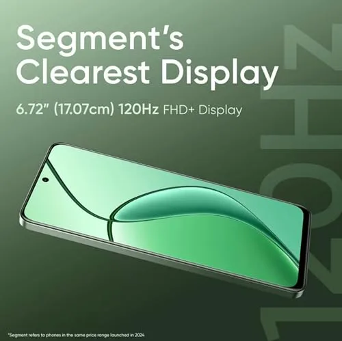realme 12x 5G (Woodland Green, 6GB RAM, 128GB Storage) | Upto 12GB (6+6GB) Dynamic RAM | Dimensity 6100+ Processor | 50 MP AI Camera | 7.69 mm Ultra-Slim Trendy Watch Design | 45 W SUPERVOOC Charge - Image 6