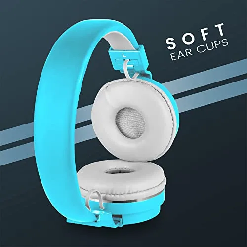 Zebronics Zeb-Storm Wired On Ear Headphone with 3.5mm Jack, Built in Microphone for Calling, 1.5 Meter Cable, Soft Ear Cushion, Adjustable Headband, Foldable Ear Cups and Lightweight Design (Blue) - Image 6