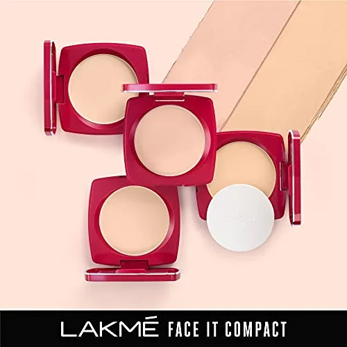 Lakme Nourishing,Smoothening Face It Compact, Coral, 9 G - Image 7