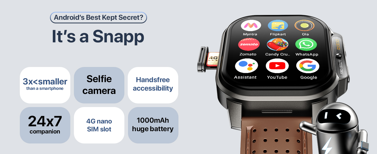 Fire-Boltt Snapp 4g Smartwatch