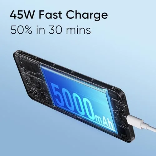 realme NARZO N63 (Leather Blue, 4GB RAM+64GB Storage) 45W Fast Charge | 5000mAh Durable Battery | 7.74mm Ultra Slim | 50MP AI Camera | AI Boost - Image 3