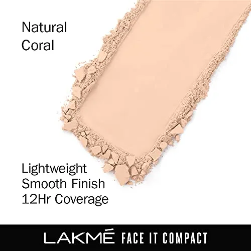 Lakme Nourishing,Smoothening Face It Compact, Coral, 9 G - Image 5