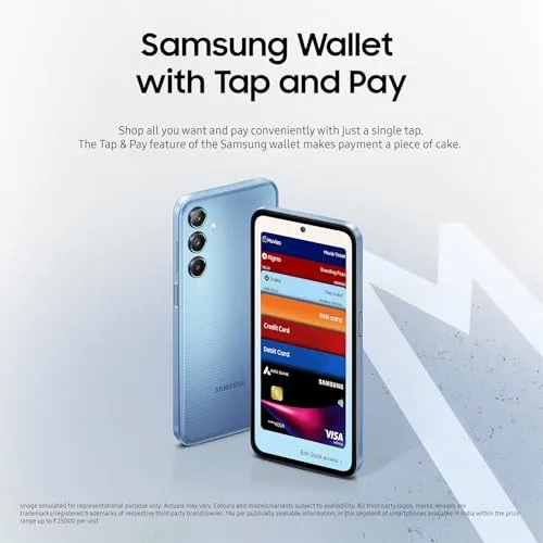 Samsung Galaxy M35 5G (Moonlight Blue,6GB RAM,128GB Storage)| Corning Gorilla Glass Victus+| AnTuTu Score 595K+ | Vapour Cooling Chamber | 6000mAh Battery | 120Hz Super AMOLED Display| Without Charger - Image 8