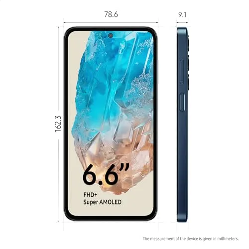 Samsung Galaxy M35 5G (Moonlight Blue,6GB RAM,128GB Storage)| Corning Gorilla Glass Victus+| AnTuTu Score 595K+ | Vapour Cooling Chamber | 6000mAh Battery | 120Hz Super AMOLED Display| Without Charger - Image 7