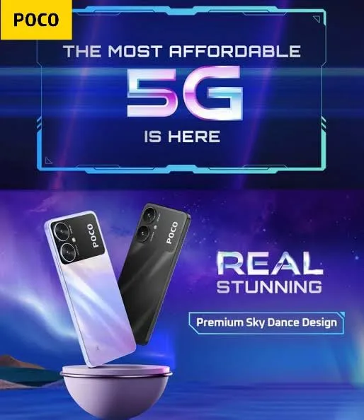 POCO M6 5G (Galactic Black, 4GB RAM, 128GB Storage) | MediaTek Dimensity 6100+ 5G Processor | 5000 mAh Battery + 18W Fast Charging | 50 MP AI Dual-Camera System & Side Fingerprint Sensor - Image 8