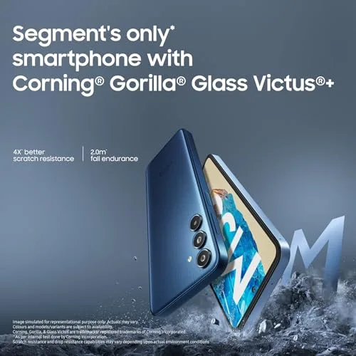 Samsung Galaxy M35 5G (Moonlight Blue,6GB RAM,128GB Storage)| Corning Gorilla Glass Victus+| AnTuTu Score 595K+ | Vapour Cooling Chamber | 6000mAh Battery | 120Hz Super AMOLED Display| Without Charger - Image 4