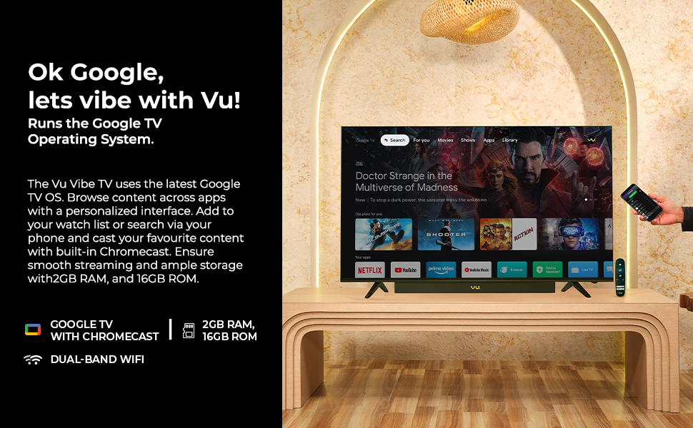 vu vibe tv 2024, vu vibe qled tv 2024, vu vibe tv 2024 Google TV OS