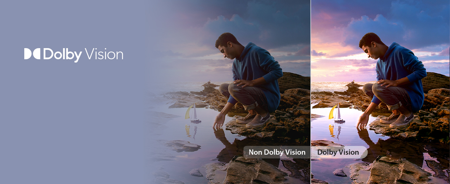 Deliver true-to-life images, and make everything you watch with vivid details and colours