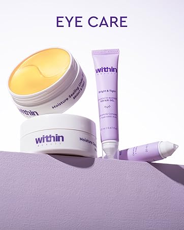 within beauty, under eye gel, under eye patches, eye cream, removes wrinkles and puffiness