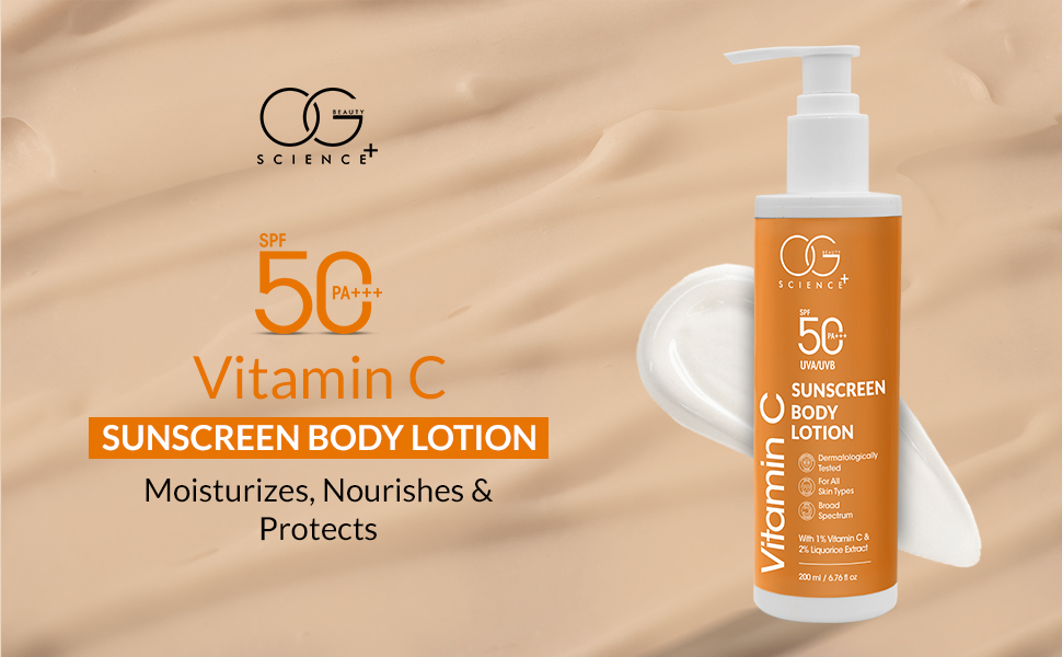 SCIENCE SPF 50 PA+++ Sunscreen Body Lotion