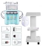 7 in 1 Facial Beauty Machine, Professional Hydrogen Oxygen Facial Machine, Hydrafacial Machine Dermabrasion Facial Sprayer Skin Machine for Spa With Trolley