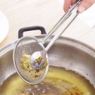 spoon with clip oil strainer spoon deep frying strainer oil frying spoon frying spoon with tongs