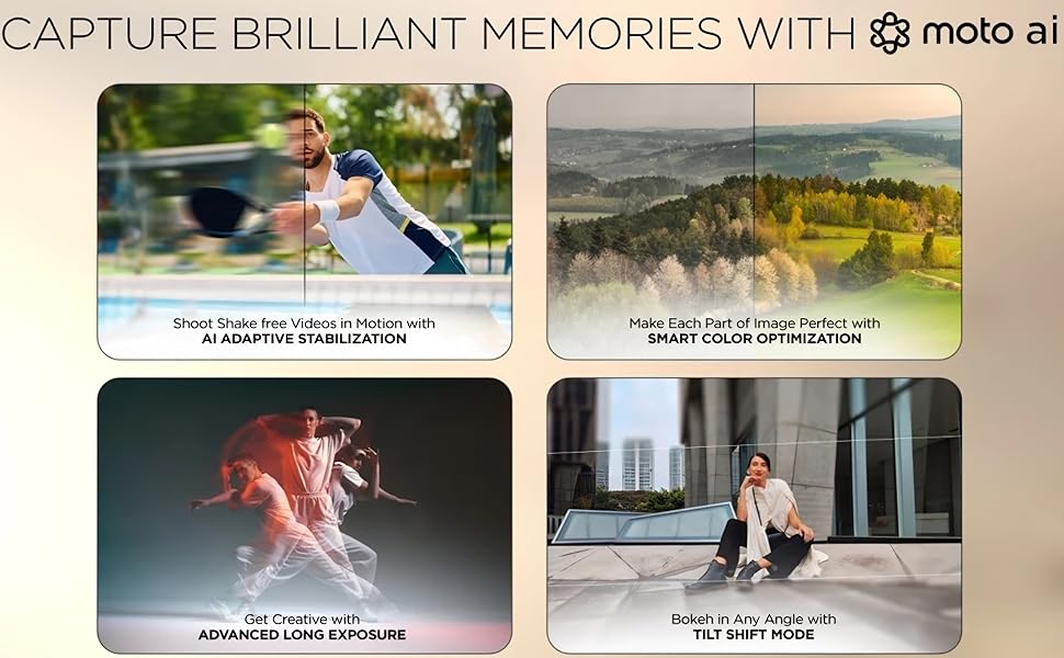 CAPTURE BRILLIANT MEMORIES WITH MOTO AI