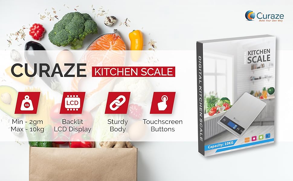 Curaze kitchen scale