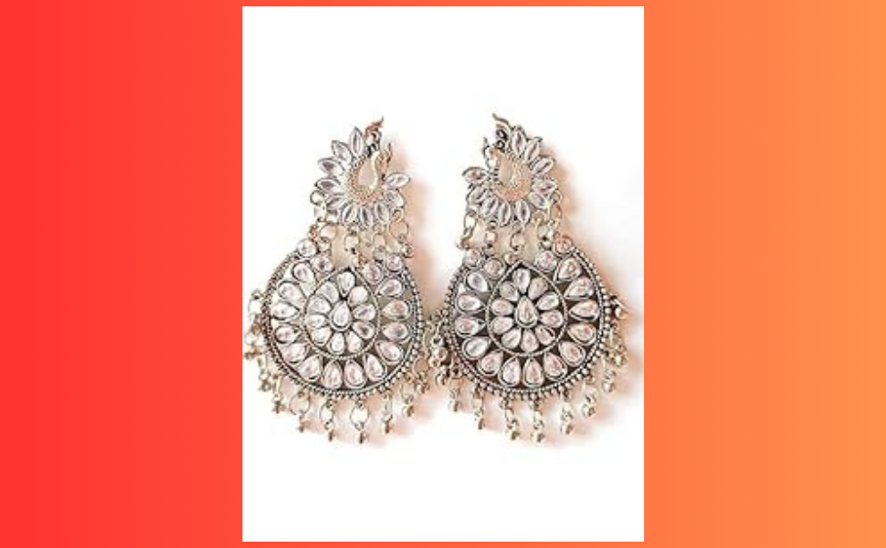 High Quality Afgani Oxidised Earrings