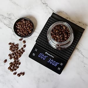 espresso scale with timer