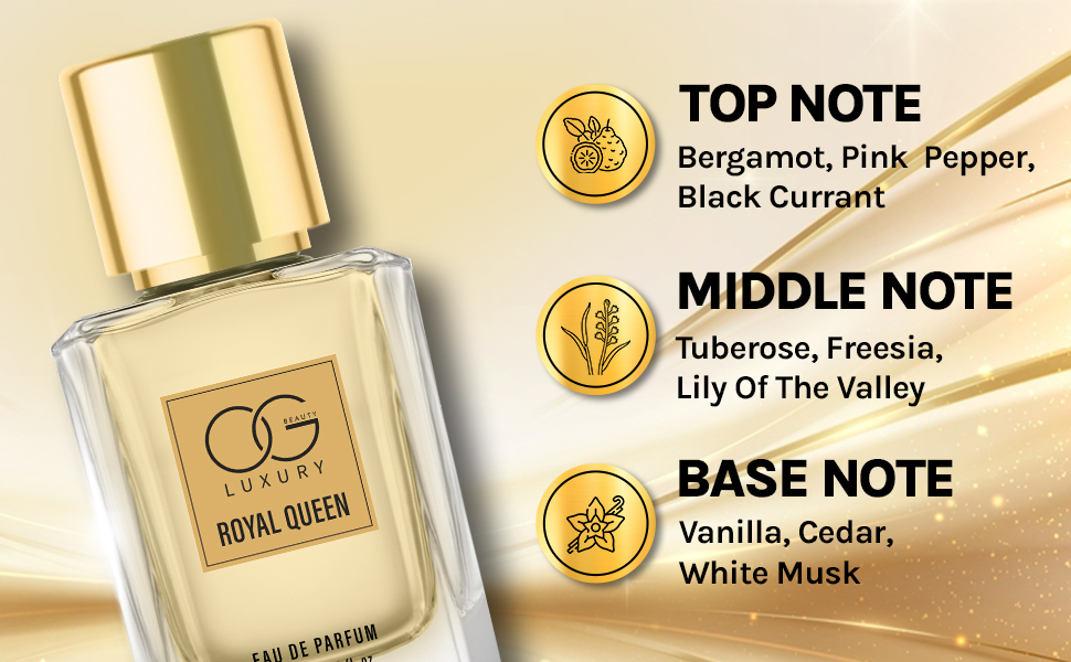 Long lasting formula: This OG Beauty Luxury Royal Queen Eau De Parfum